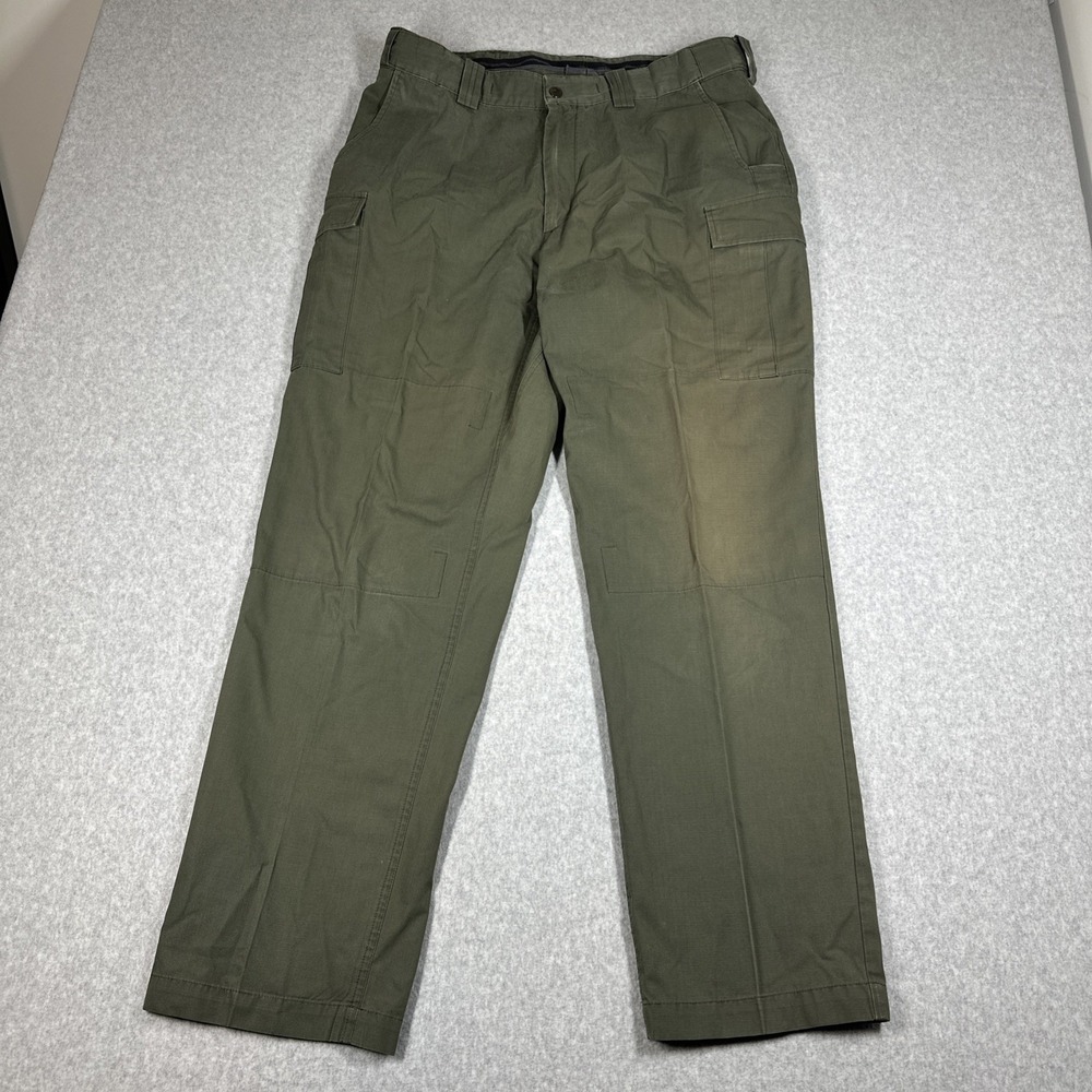 Blauer Tactical Pants Men's 36x33 Ripstop Nylon Army Green Utility Cargo Pocket